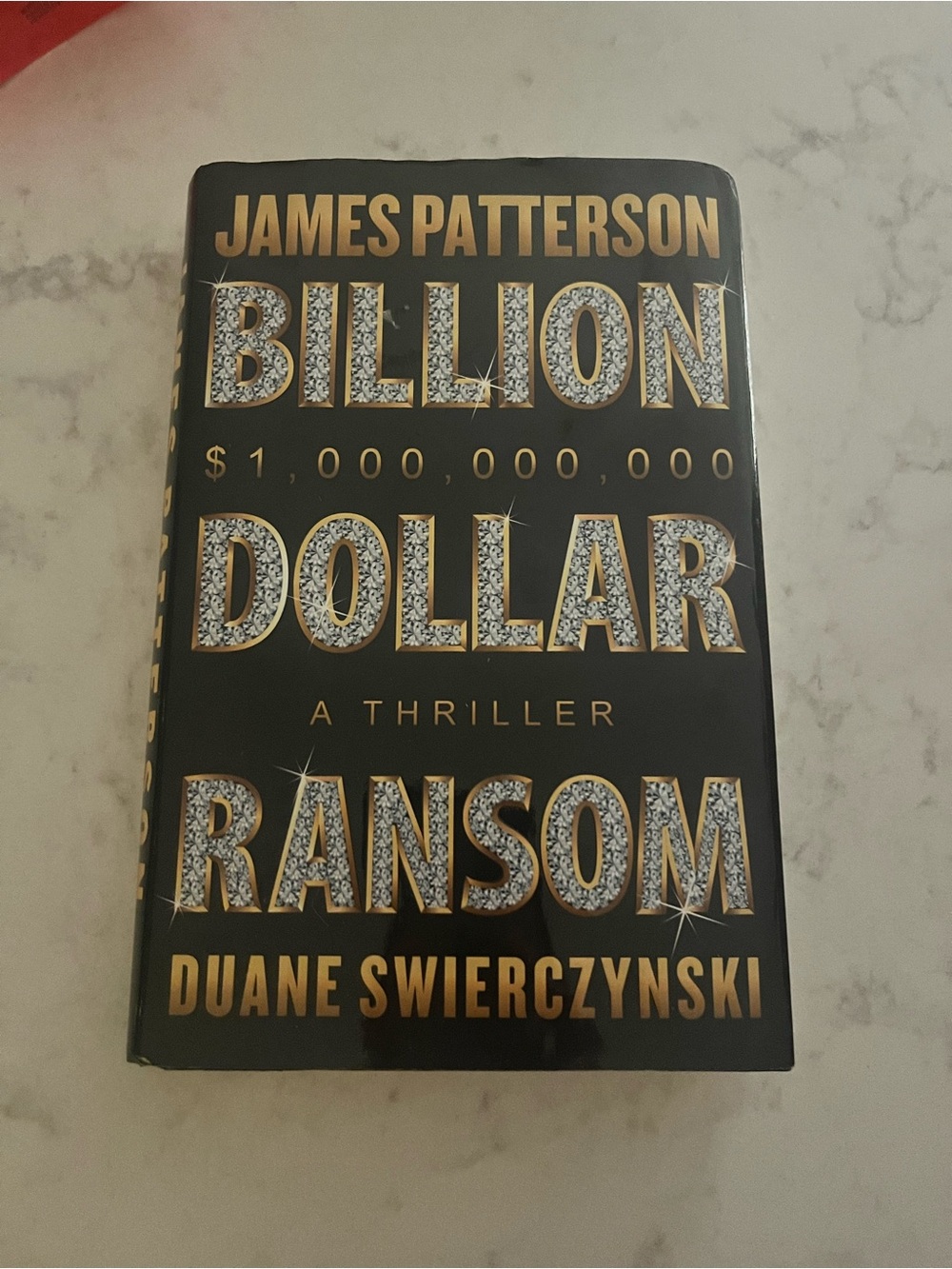 James Patterson "Billion Dollar Ransom" Hardcover - Black & Gold